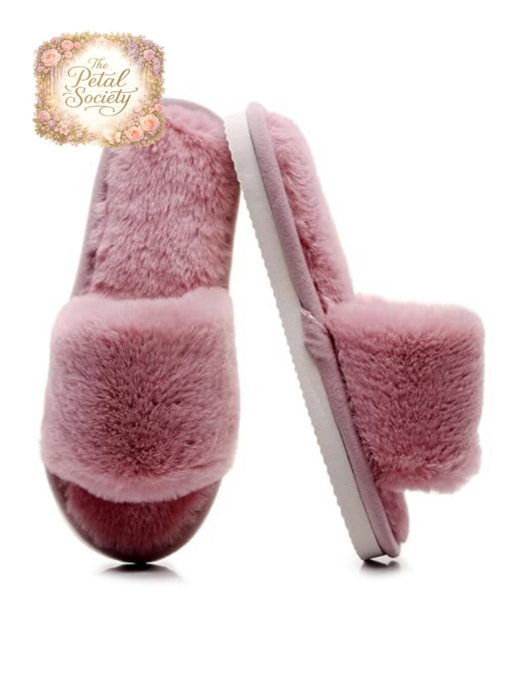 Ultra-Soft Fuzzy Open Toe Cushioned Slippers